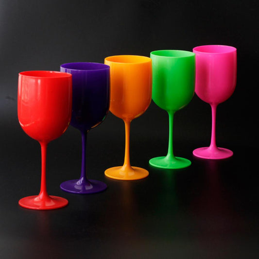 Plastic PP Goblet PS Transparent Wine Glass Acrylic